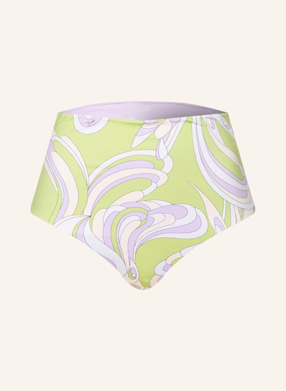 PUCCI Bikini bottoms LIGHT GREEN/ LIGHT PURPLE/ CREAM