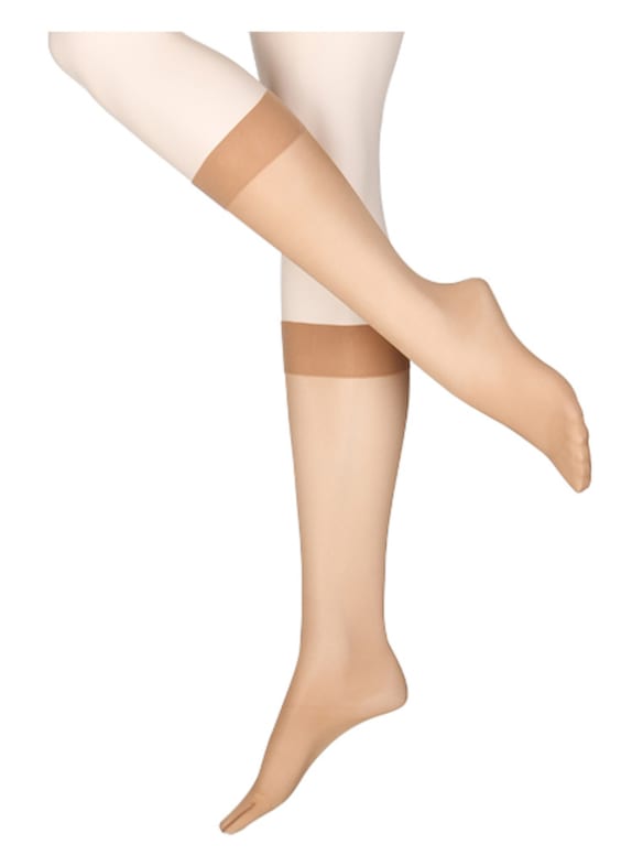 Wolford 3-pack fine knee high stockings SATIN TOUCH