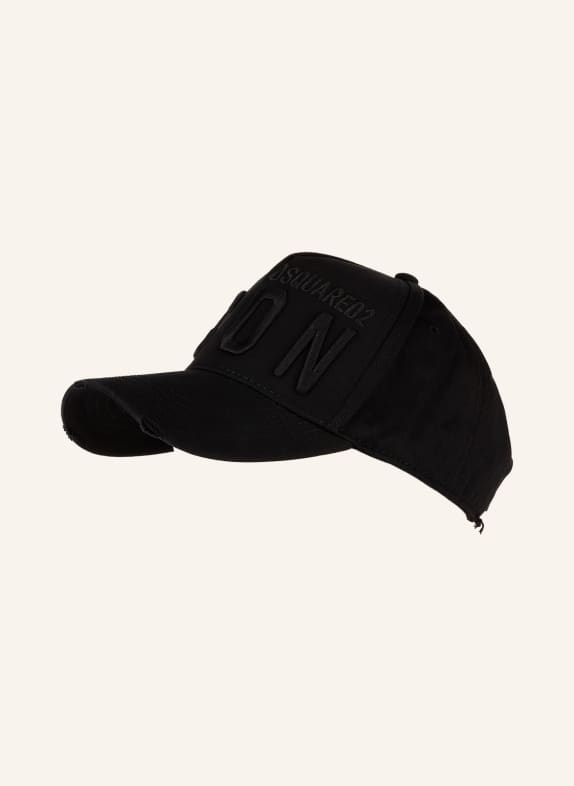 DSQUARED2 Cap ICON with embroidery BLACK