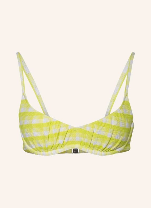 SEAFOLLY Underwired bikini top PORTOFINO LIGHT GREEN/ WHITE