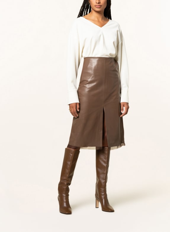 AERON Leather skirt RENFROW