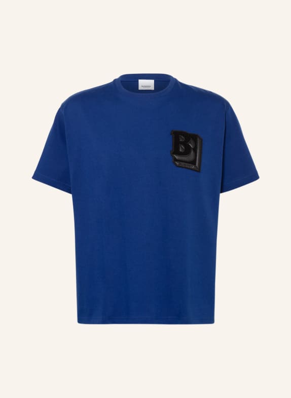 BURBERRY Koszulka oversize ELLIOTT NIEBIESKI