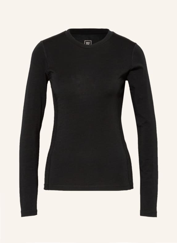 WE NORWEGIANS Funktionswäsche-Shirt SNO aus Merinowolle SCHWARZ