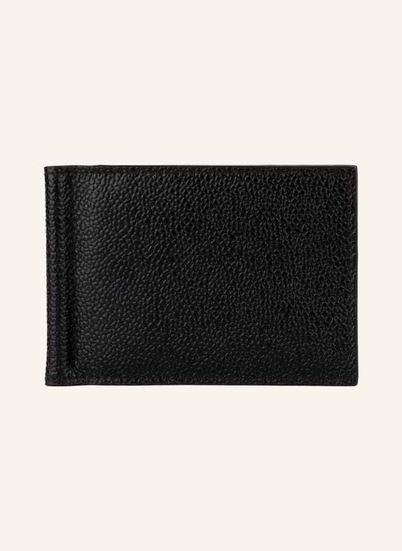 THOM BROWNE. Card case with money clip BLACK