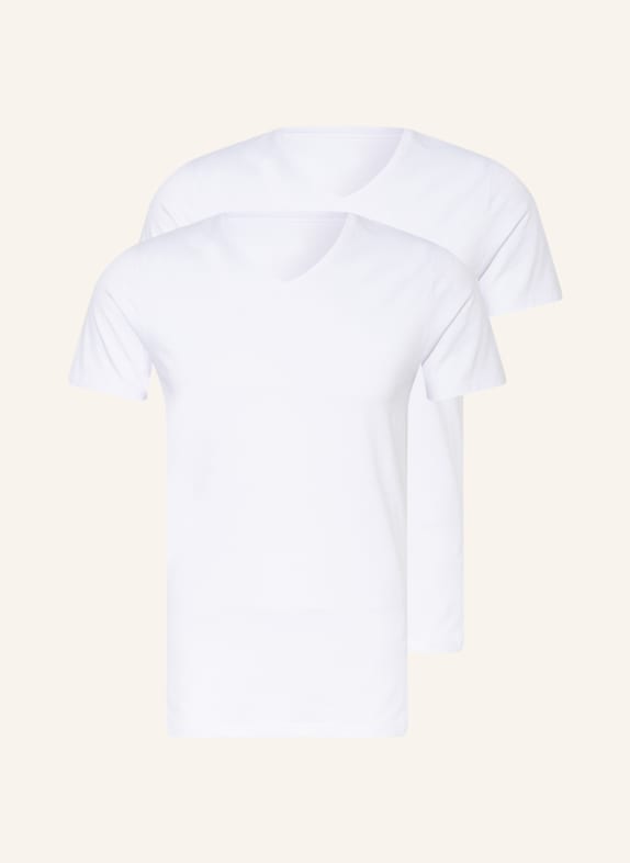 JOOP! 2-pack V-neck shirts WHITE
