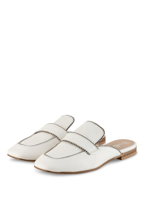 Fru.it Mules mit Nietenbesatz WEISS