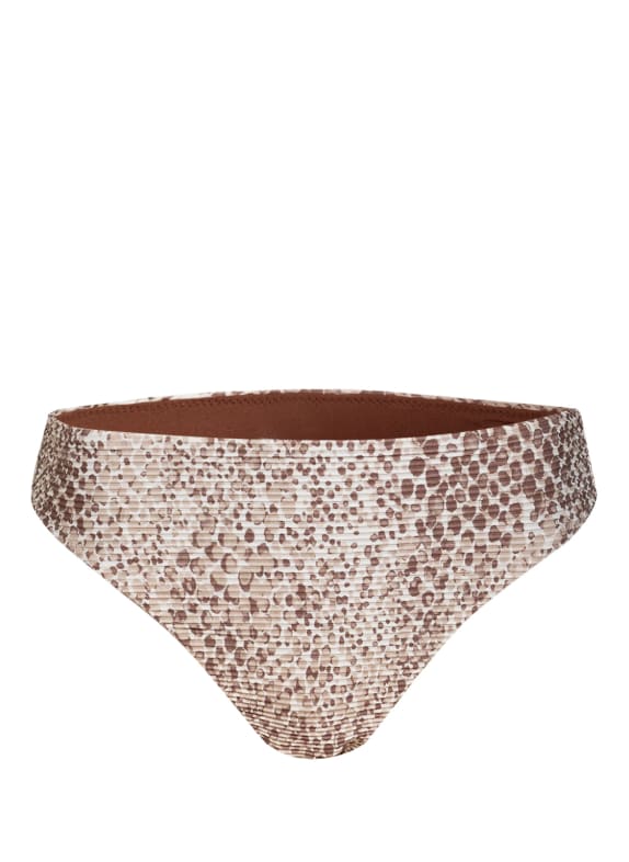 SEAFOLLY Bikini bottoms SERPENTINE CREAM/ BROWN