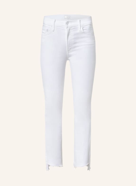 MOTHER Straight Jeans INSIDER CROP STEP FRAY