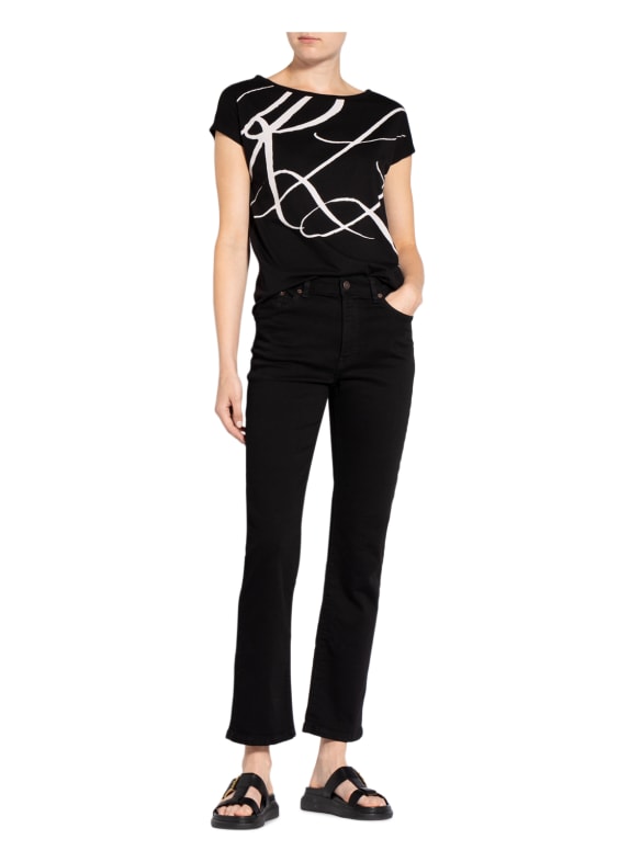 LAUREN RALPH LAUREN T-shirt ZWART / WIT