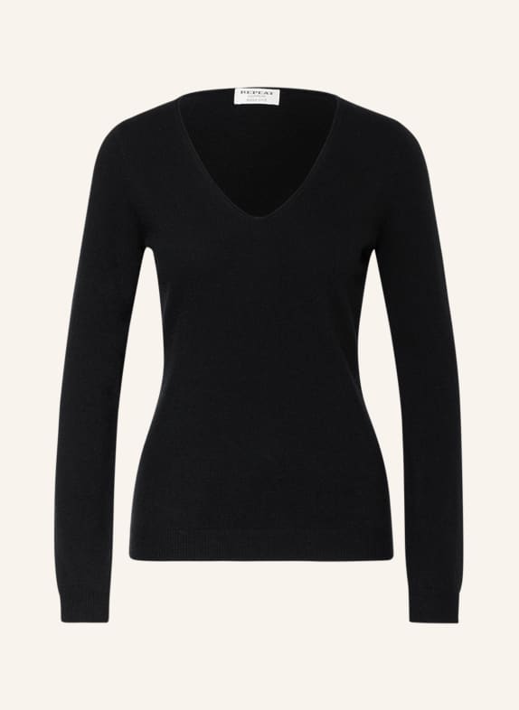 REPEAT Cashmere sweater BLACK