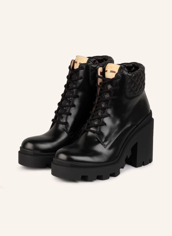 GUCCI Lace-up boots 1000 BLACK
