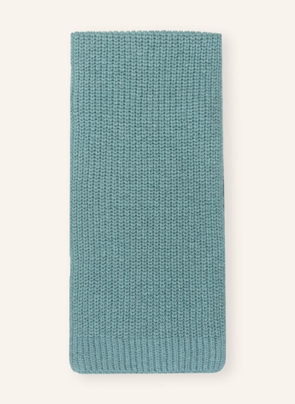 CLOSED Scarf with alpaca TEAL