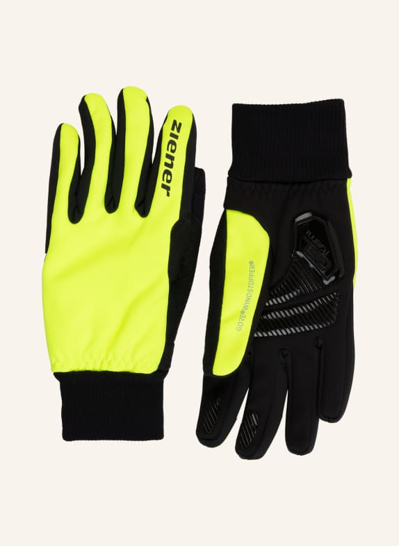 ziener Cycling gloves SMU 18-GTX BLACK/ NEON YELLOW
