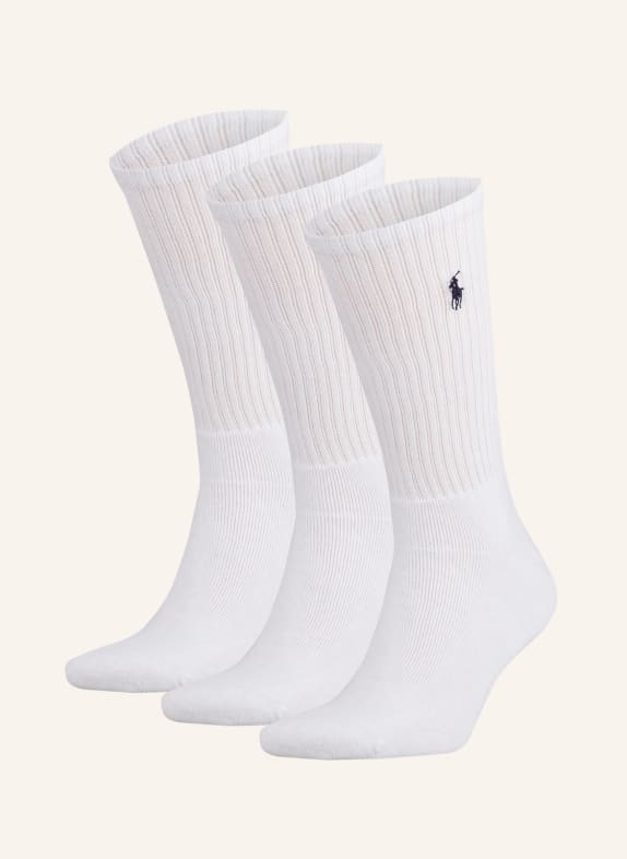 POLO RALPH LAUREN Ponožky, sada 3 párů 003 WHITE