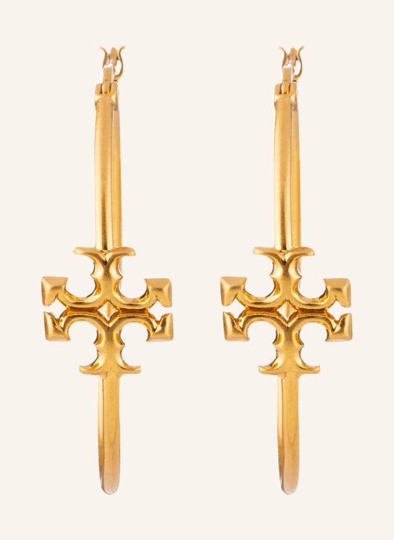 TORY BURCH Creole earrings ELEANOR GOLD
