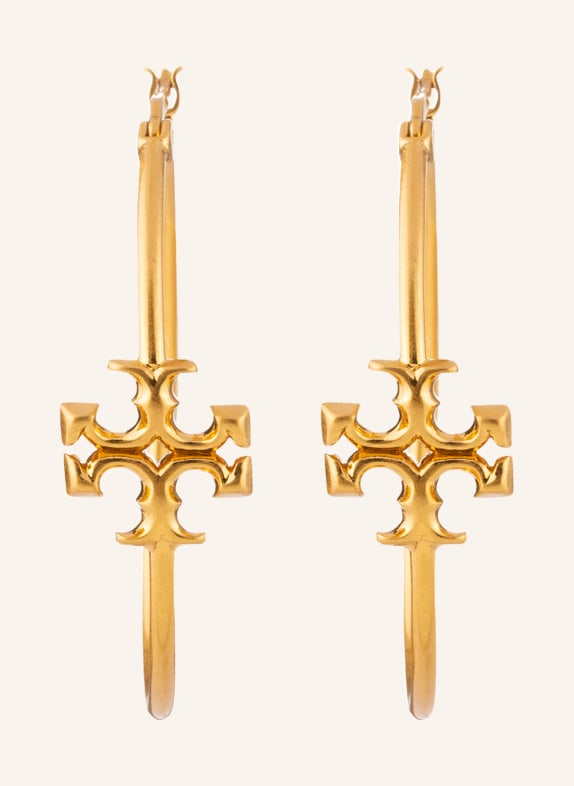 TORY BURCH Creole earrings ELEANOR  GOLD