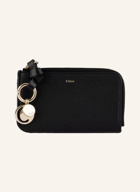 Chloé Kartenetui ALPHABET mit Münzfach BLACK