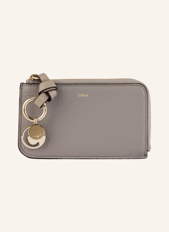 Chloé Kartenetui ALPHABET mit Münzfach CASHMERE GREY