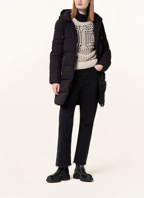 ONLY Quilted coat BLACK