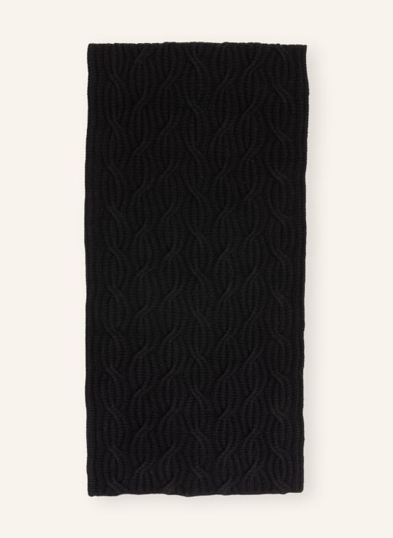 darling harbour Scarf with cashmere BLACK
