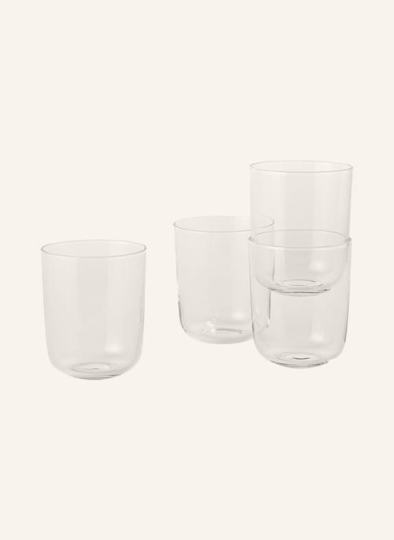 MUUTO Zestaw 4 szklanek CORKY
