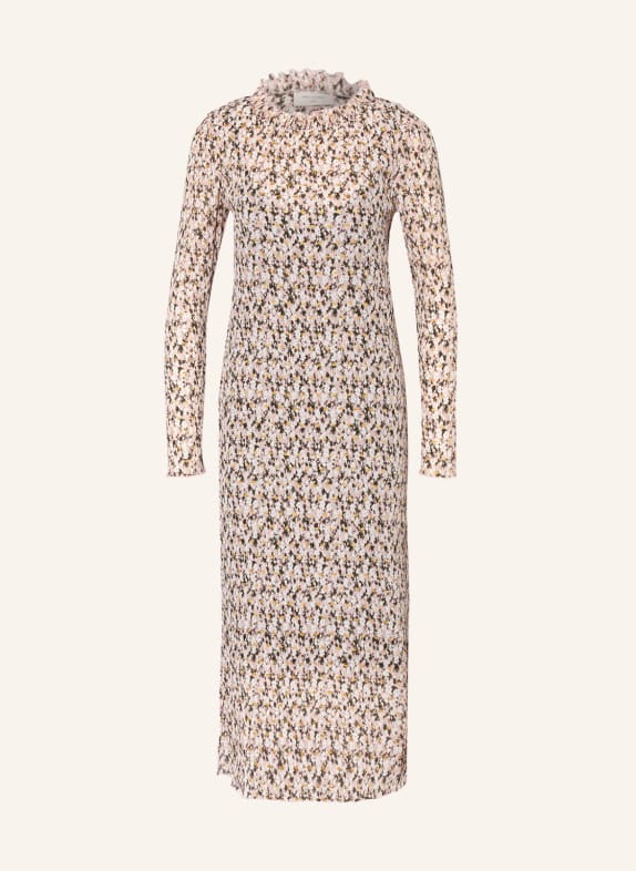 FREEQUENT Plisseekleid BEDDY KHAKI/ ROSÉ/ CREME