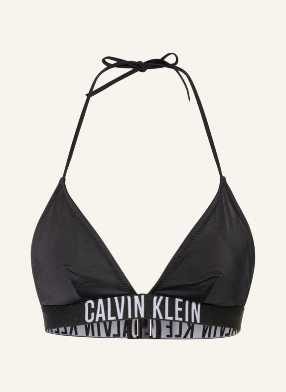 Calvin Klein Góra od bikini trójkątnego INTENSE POWER CZARNY