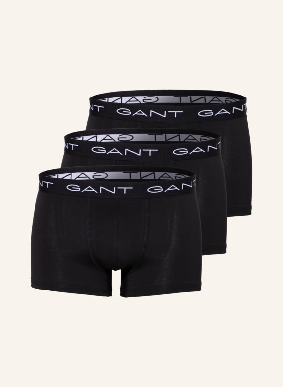 GANT 3er-Pack Boxershorts SCHWARZ