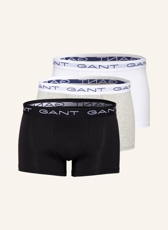 GANT 3er-Pack Boxershorts SCHWARZ/ WEISS/ HELLGRAU
