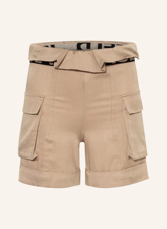 KARL LAGERFELD KIDS Paperbag-Shorts BEIGE