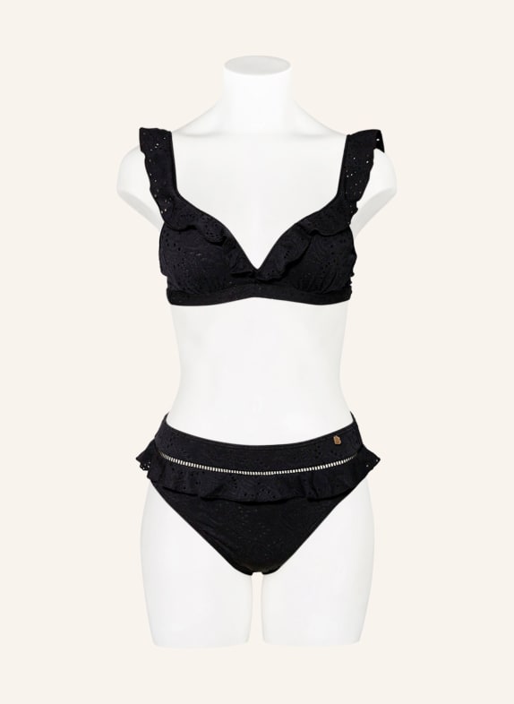 BEACHLIFE Bügel-Bikini-Top BLACK EMBROIDERY