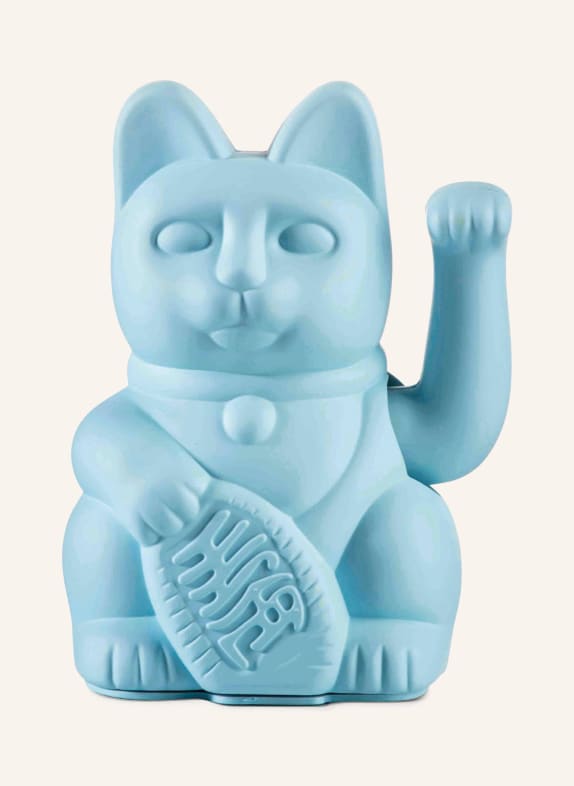 DONKEY Dekofigur LUCKY CAT HELLBLAU