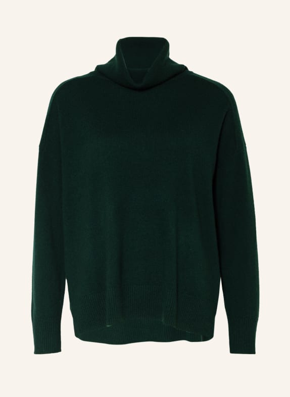 WHISTLES Turtleneck sweater in cashmere DARK GREEN