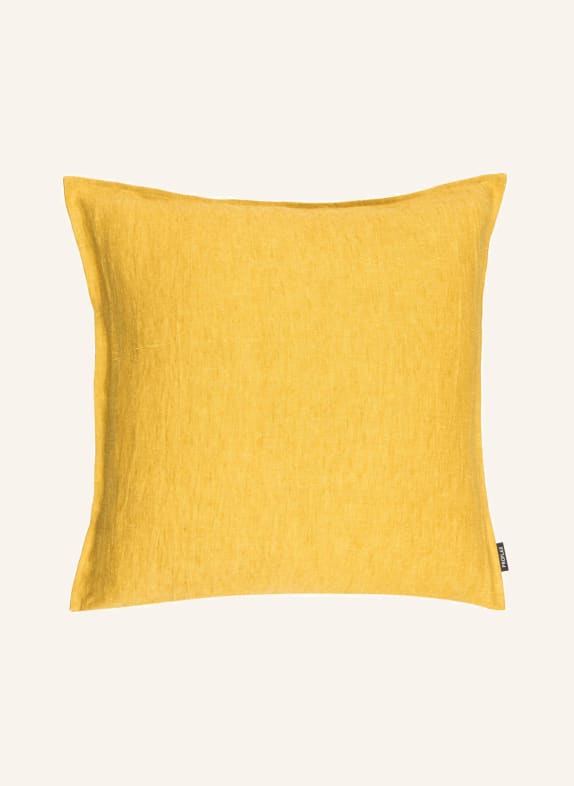 PROFLAX Decorative cushion cover SVEN made of linen DARK YELLOW