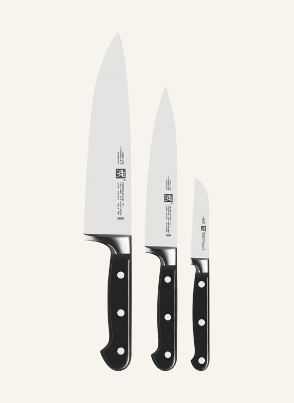 ZWILLING 3-piece Knife set BLACK/ SILVER