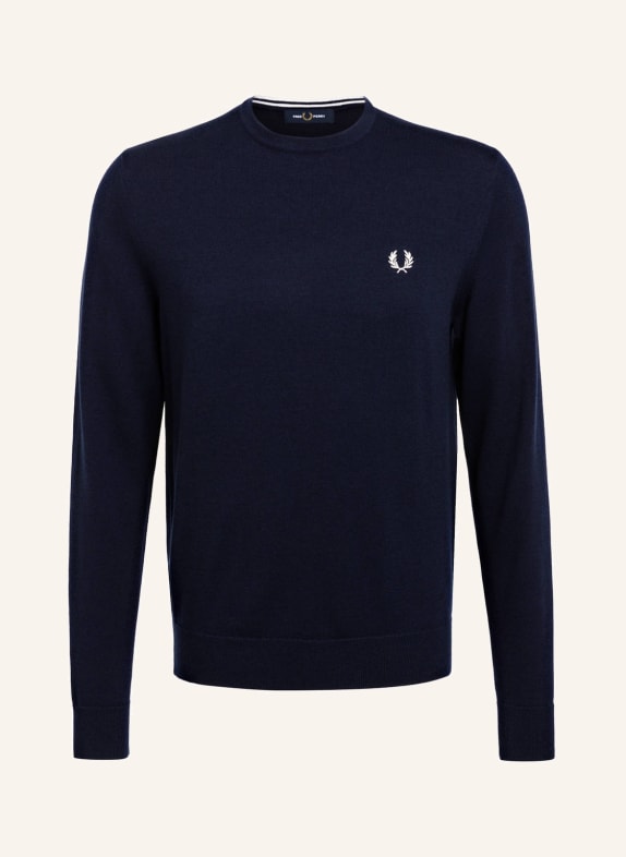 FRED PERRY Sweter GRANATOWY