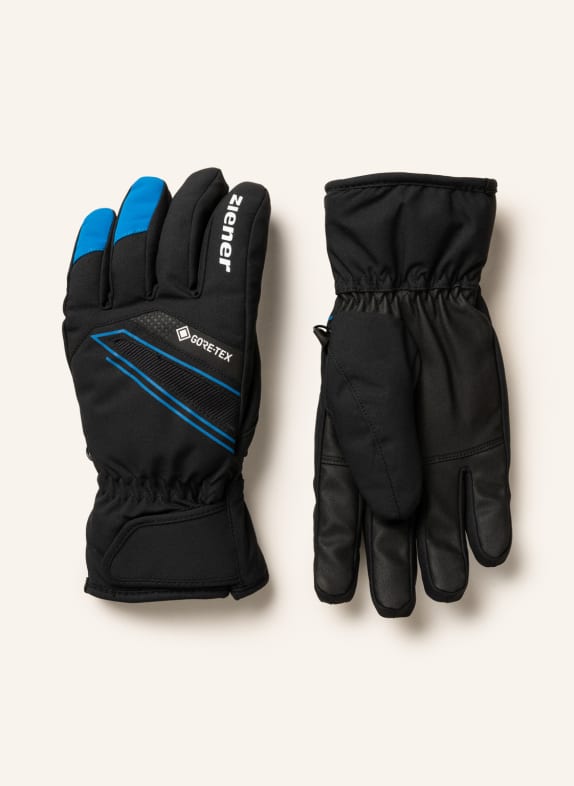 ziener Skiing gloves GUNAR GTX BLACK/ BLUE