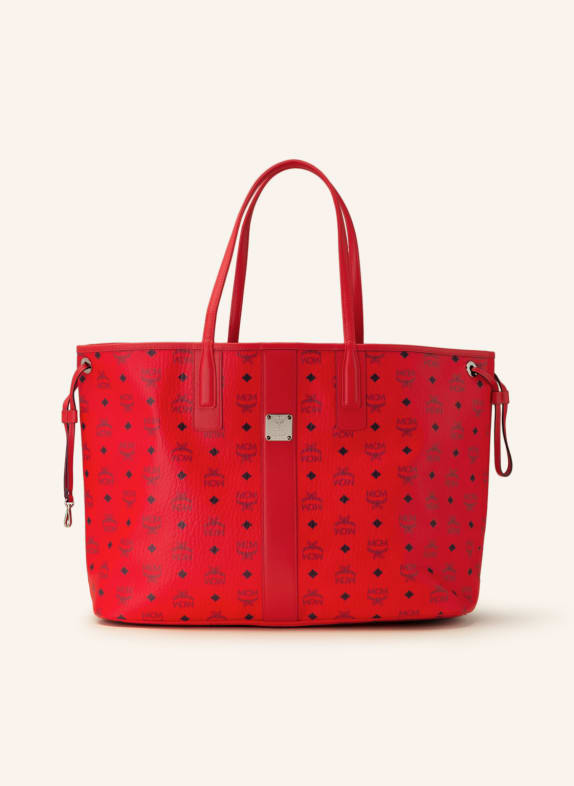 MCM Shopper LIZ CANDY RED MEDIUM reversible