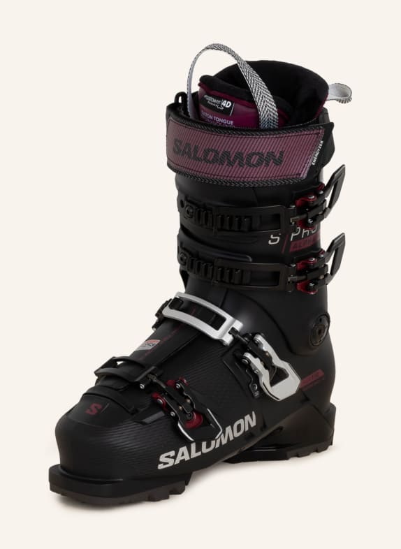 SALOMON Buty narciarskie S/PRO ALPHA 110 EL CZARNY/ CIEMNOCZERWONY