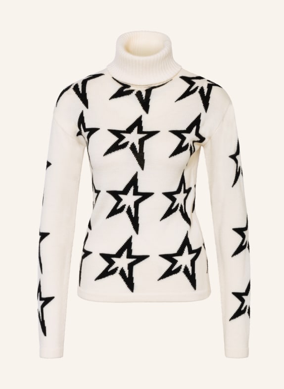 PERFECT MOMENT Turtleneck sweater STAR DUST WHITE/ BLACK