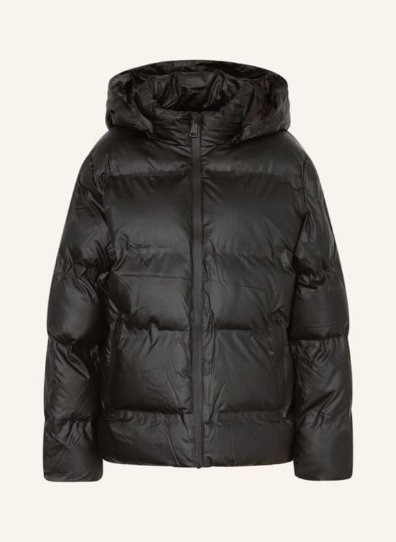 NEO NOIR Quilted jacket FOX with removable hood BLACK