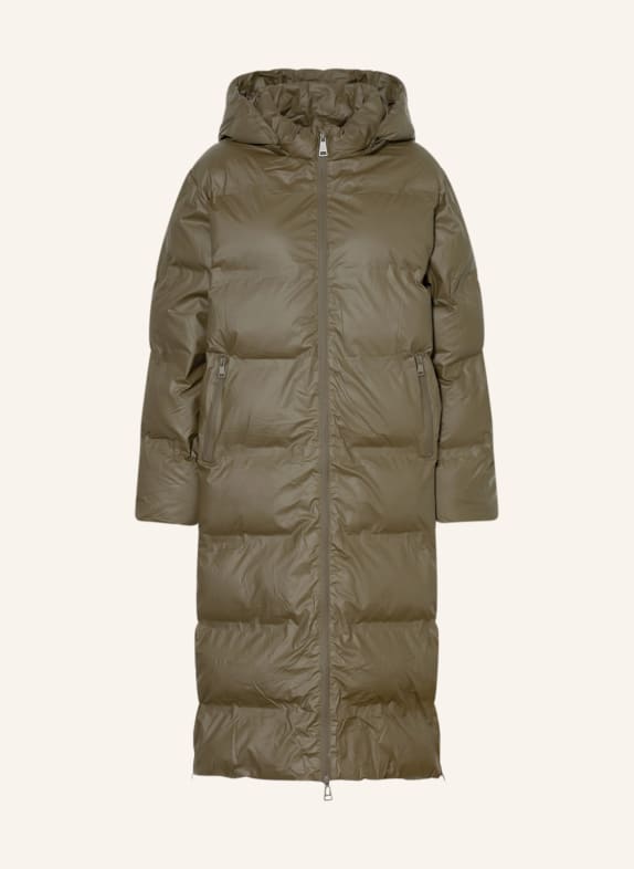 NEO NOIR Quilted coat VIVIANA with removable hood ARMY