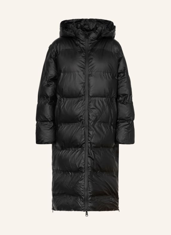 NEO NOIR Quilted coat VIVIANA with removable hood BLACK