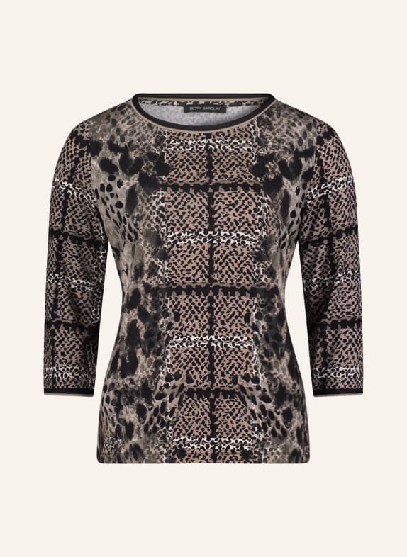 Betty Barclay Shirt mit 3/4-Arm SCHWARZ / TAUPE