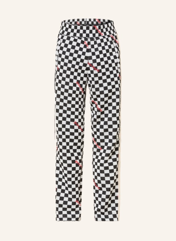 Palm Angels Track pants with tuxedo stripes BLACK/ RED