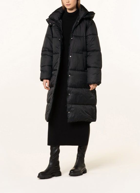 gina tricot Quilted coat VIV BLACK