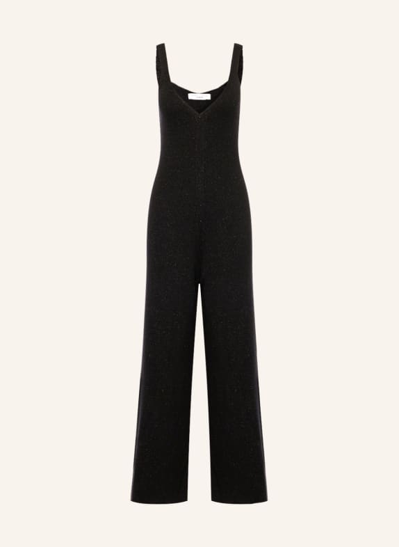 Marc O'Polo DENIM Knit jumpsuit with glitter thread BLACK