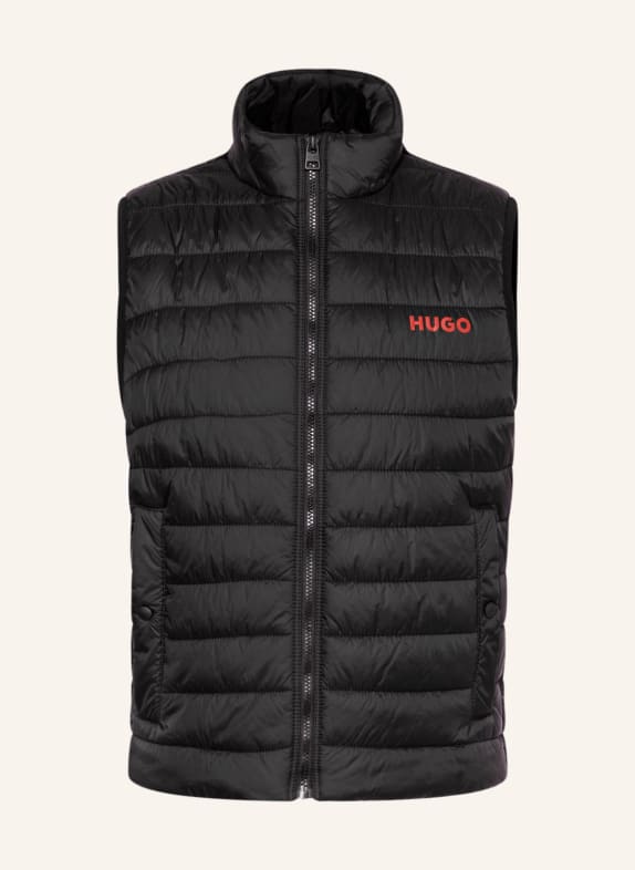 HUGO Quilted vest BENTINO BLACK