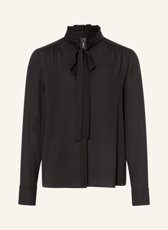 MARC CAIN Bow-tie blouse with ruffles