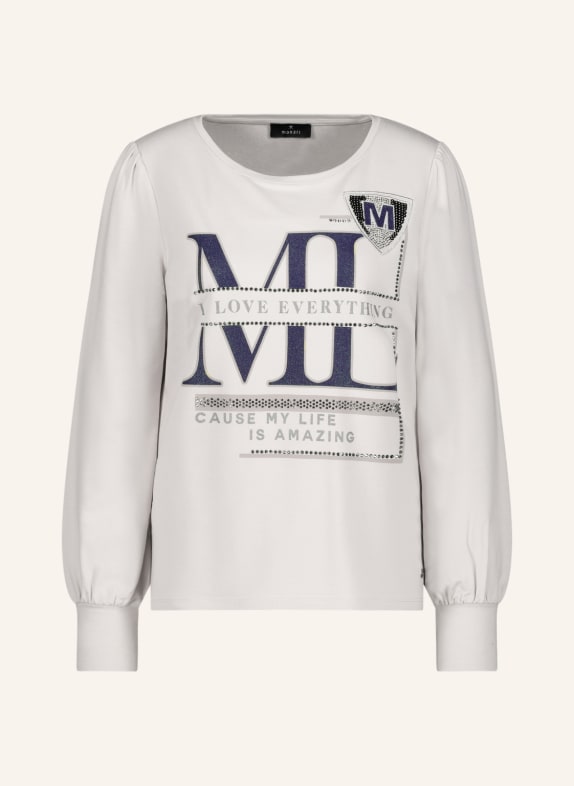 monari Longsleeve mit Pailletten und Schmucksteinen